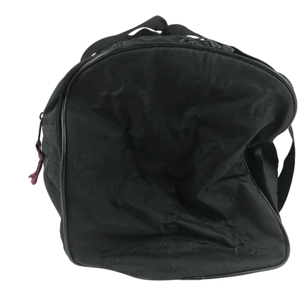 Wilson Unisex Duffle Bag Black/Maroon Nylon Sports Shoulder Strap Zipper Pocket‎